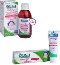 GUM® GUM Paroex 0.12% Chloorhexidine Mondspoeling + Tandpasta