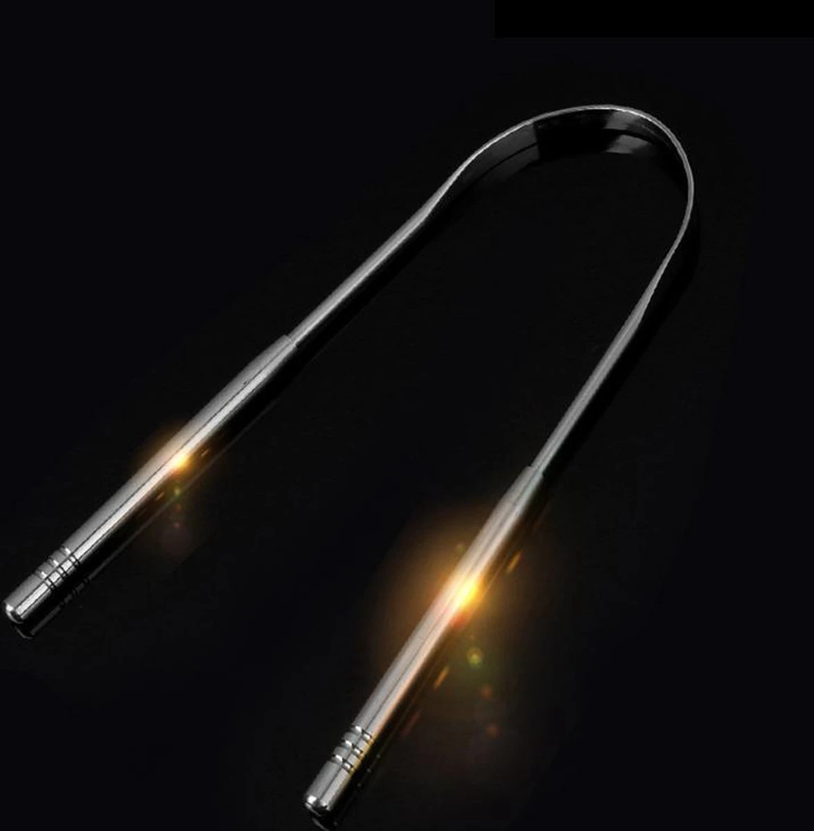 Merkloos Hygienische Tongreiniger - Tongschrapers - Tong - Mondverzorging - Slechte Adem - Tong Schraper - Tong Reiniger - Tong Verzorging - Tong Kuisen - Verzorging - Persoonlijke Verzorging - RVS - Afbeelding 3