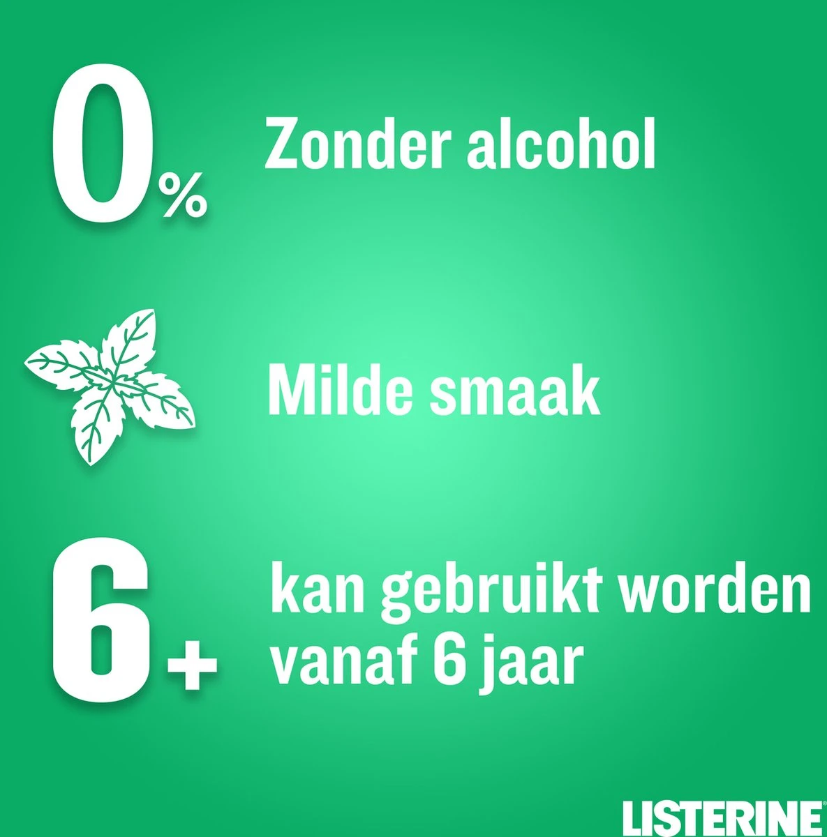 LISTERINE Clean & Fresh, Mondwater Met Essentiële Oliën En Fluoride, Zonder Alcohol, Bereikt De Plaatsen Die De Tandenborstel Mist – Zelfs Tussen De Beugel, 3 X 500 Ml - Afbeelding 9
