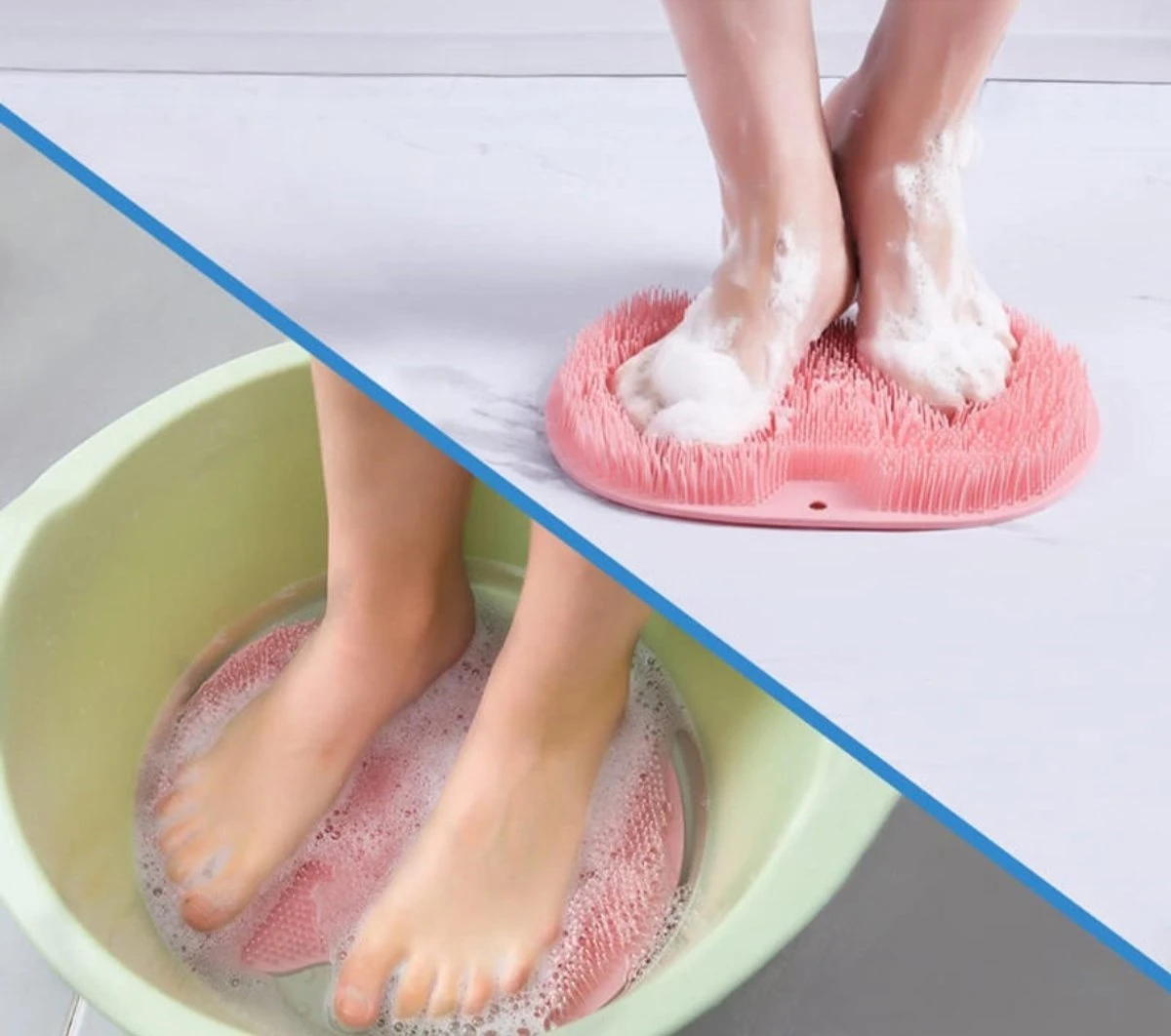 Rug En Voeten Scrubber Douche - Rug Borstel - Zuignappen - Zelfklevend - Voeten Borstel - Lichaamsborstel - Afbeelding 3