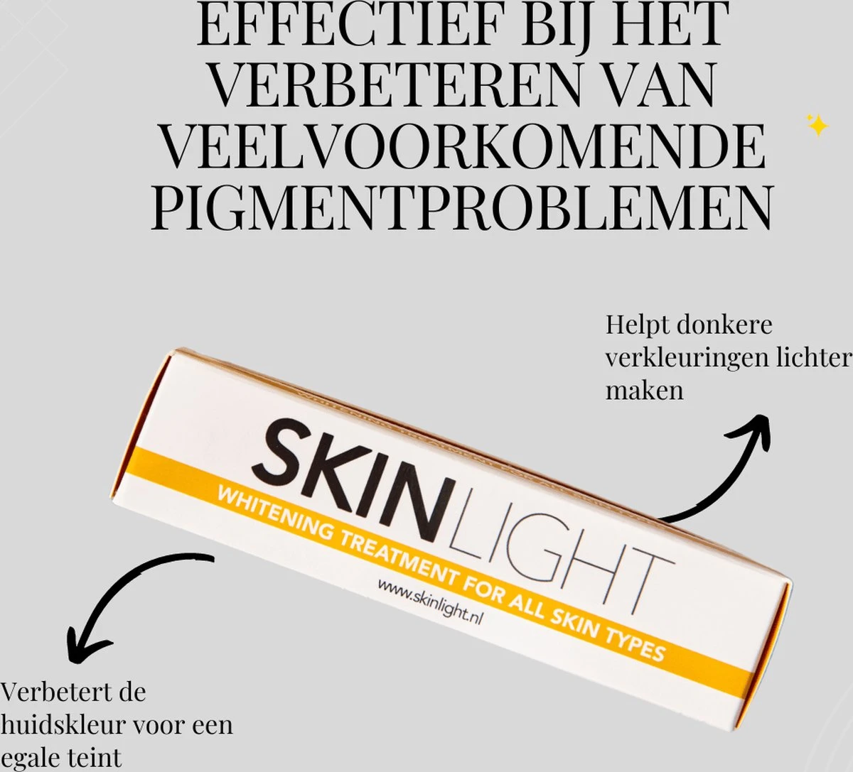 Skinlight Huidbleekcreme - 60ml - Alle Huidtypes - Maakt De Huid Tot 3 Tinten Lichter - Afbeelding 2