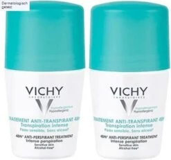 Vichy Deodorant Intense Transpiratie Roller 48 Uur - Deodorant - 2 X 50 Ml