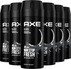 Axe Black Bodyspray Deodorant - 6 X 150 Ml - Voordeelverpakking