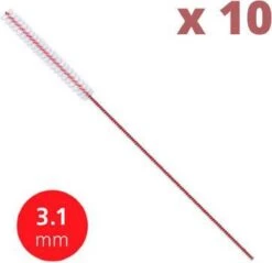Lactona Interdentaal Ragers - X-Small 3,1mm - Rood - 2 Gripzak X 5 Stuks - Voordeelpakket