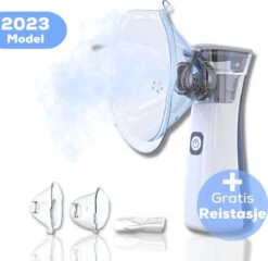 Aerosoltoestel Met 3 Mondstukken - Nebulizer Inhalator - Aerosoltoestel Kinderen, Volwassenen En Baby's - Vernevelaar Inhalator - Gezichtsstomer - Helpt Tegen Luchtwegaandoeningen