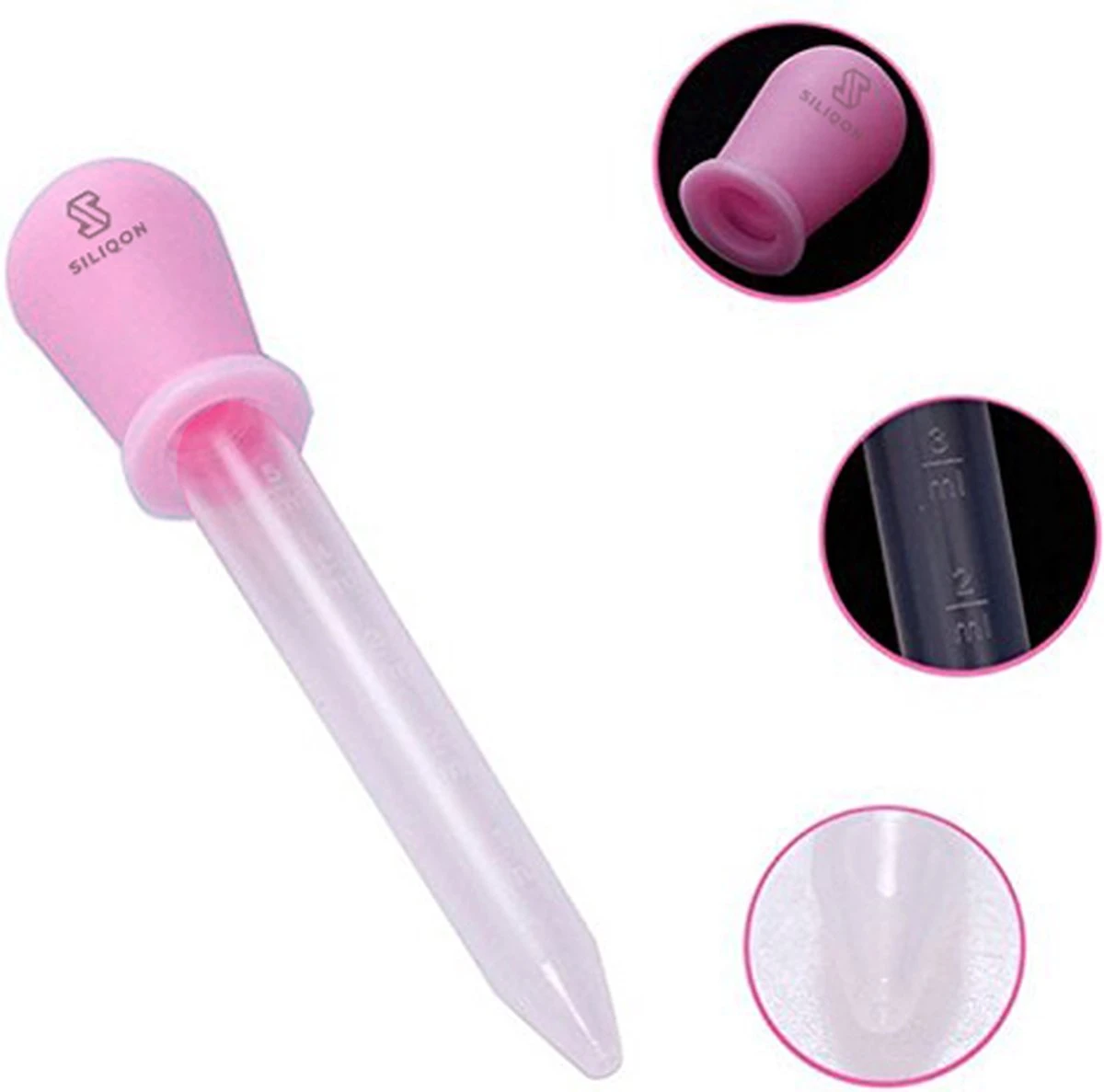 Merkloos Pipet 5 Ml | Pipetje Met Silicone Dropper | Vloeistoffen / Doseren / Whisky / Medicijnen | Pipette | Pipetten In 5 Kleuren | Pipetjes - 5 Stuks - Afbeelding 4