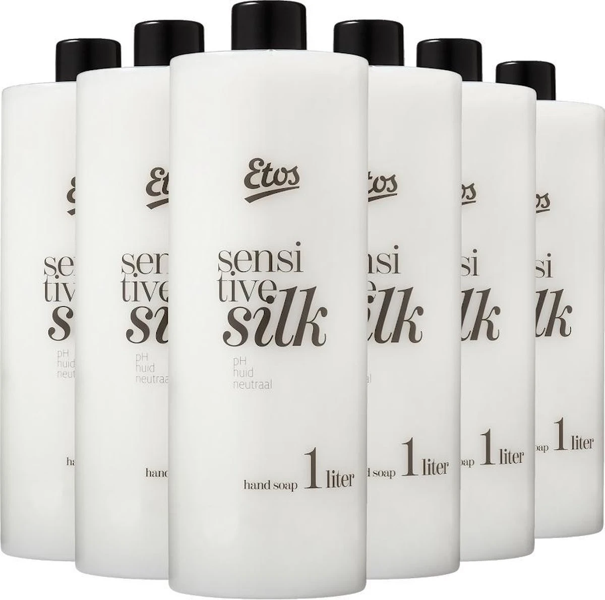 Etos Handzeep Sensitive Silk - Navulling - 6x1L - Voordeelverpakking