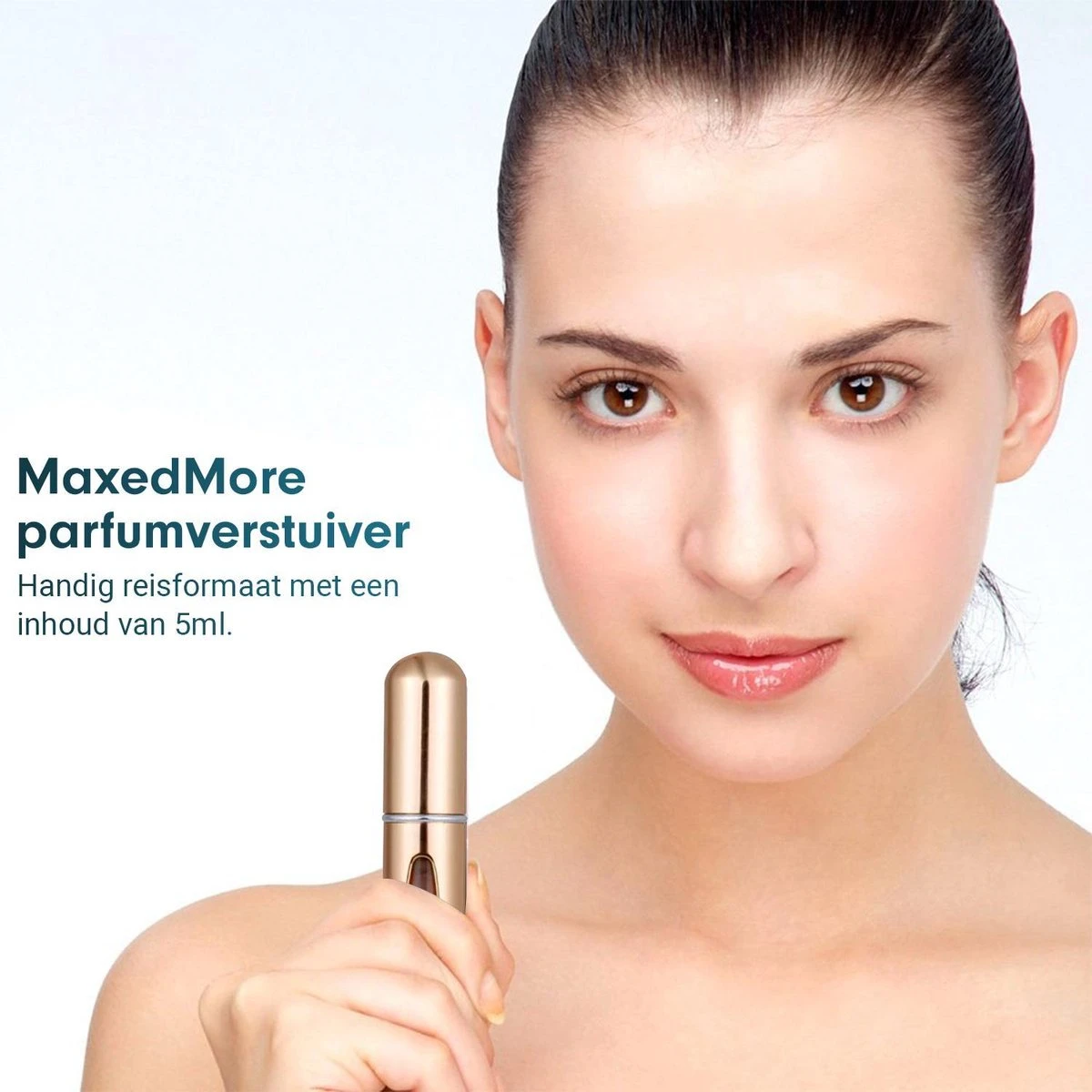 Merkloos Mini Parfum Flesje - Goud - Lipstick Formaat - Navulbare Parfum Verstuiver - Afbeelding 8