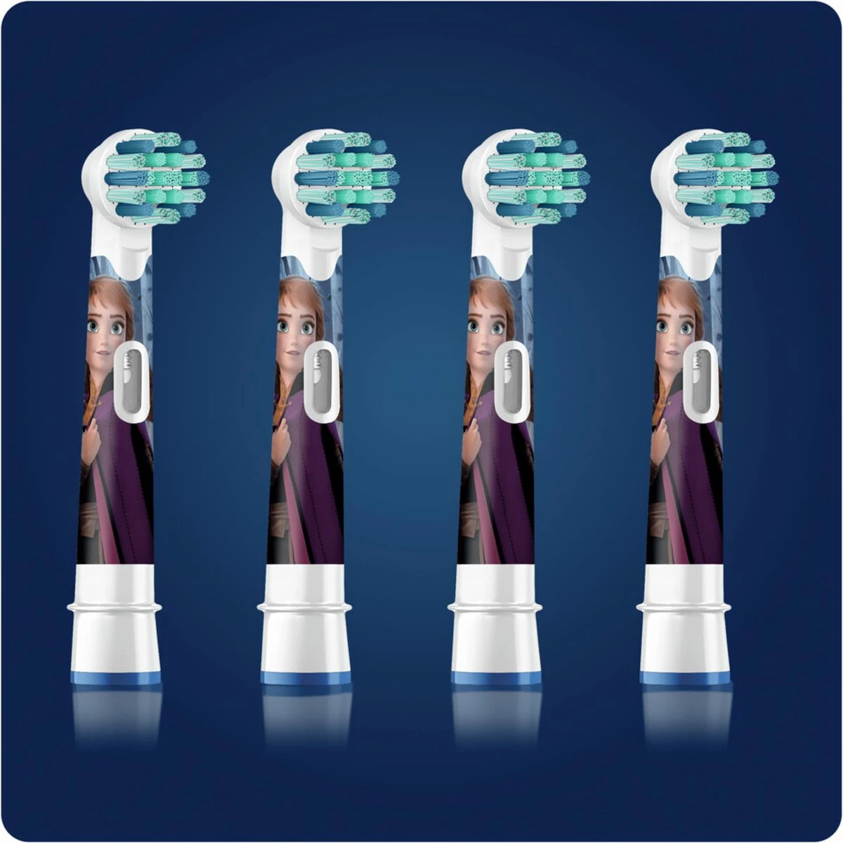 Oral B ORAL-B 80352086 - Disney Frozen 2 Vervangende Opzetborstels - Voor Oral-B Elektrische Tandenborstel Voor Kinderen - Set Van 4 - Afbeelding 2