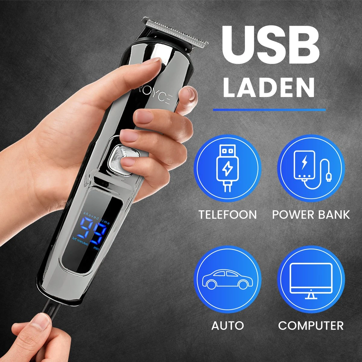 Professionele Trimmer 11 In 1 - Baardtrimmer Mannen - Waterdicht - Haartrimmer - Trimmer Mannen - Complete Set - Afbeelding 10