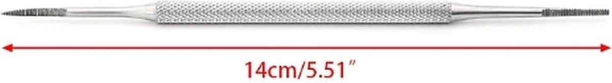 Merkloos Teennagel Vijl- Nagel Lifter - Ingegroeid - Vuil - Kalknagel - Verzorging - RVS - 1 Stuk - Afbeelding 3