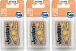 Jordan Extra Dun - 3x 140 St - Tandenstoker - Voordeelverpakking