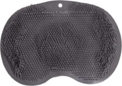 JEKO® - Voetscrubber - Douche Borstel - Voetmassage - Douchemat Antislip Zuignappen - Massage Mat - Voet Verzorging - Rug Wasser - Voetwasser - Grijs