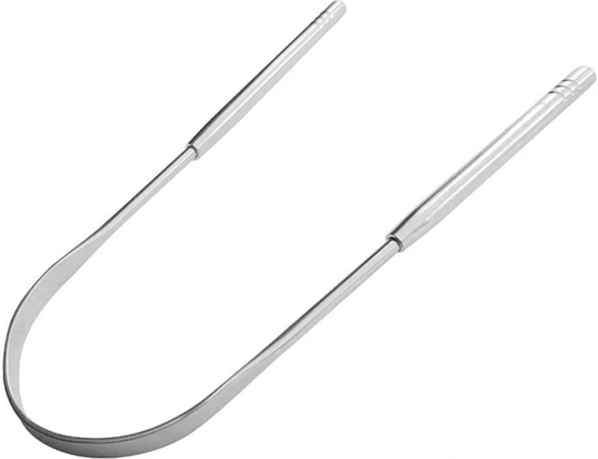 Merkloos Hygienische Tongreiniger - Tongschrapers - Tong - Mondverzorging - Slechte Adem - Tong Schraper - Tong Reiniger - Tong Verzorging - Tong Kuisen - Verzorging - Persoonlijke Verzorging - RVS - Afbeelding 6