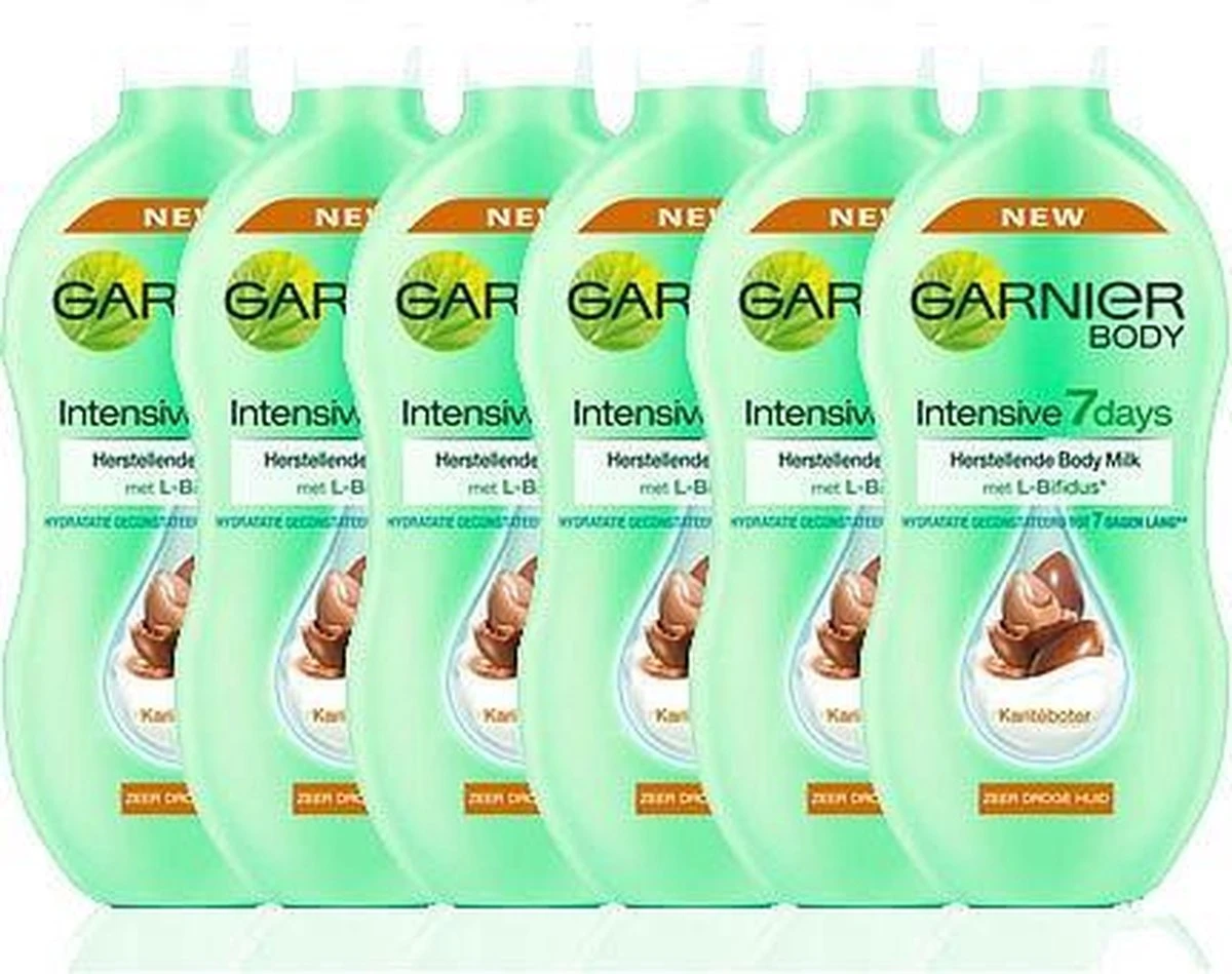 Garnier SkinActive Body Body Intensive 7 Days Karite - 6 X 400ml- Bodymilk - Afbeelding 5