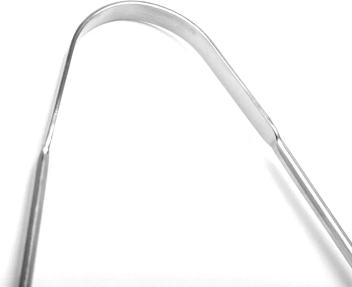 Merkloos Hygienische Tongreiniger - Tongschrapers - Tong - Mondverzorging - Slechte Adem - Tong Schraper - Tong Reiniger - Tong Verzorging - Tong Kuisen - Verzorging - Persoonlijke Verzorging - RVS - Afbeelding 7