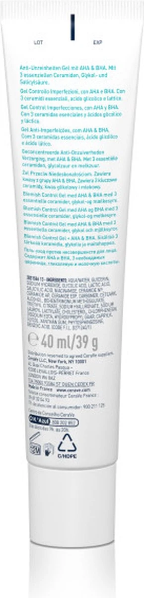 CeraVe Acne Control Gel - 40ml - Voor Onzuivere Huid Met Neiging Tot Acne - Afbeelding 2