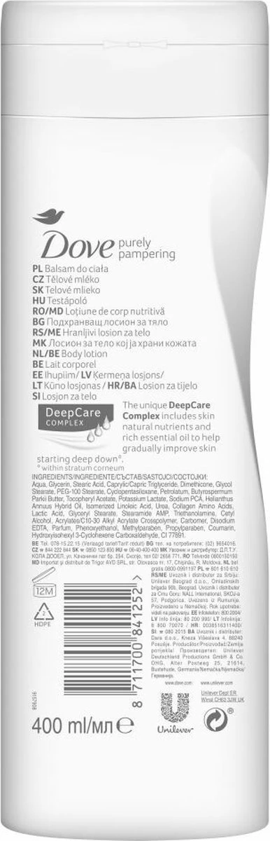 Dove Body Love Pampering Care Bodylotion - 400 Ml - Afbeelding 8
