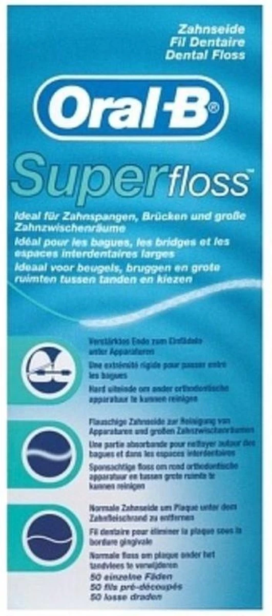 Oral B Oral-B Superfloss - 50 Stuks - Flosdraad - Afbeelding 4
