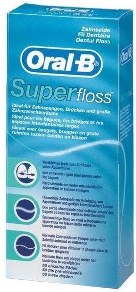 Oral B Oral-B Superfloss - 50 Stuks - Flosdraad - Afbeelding 8