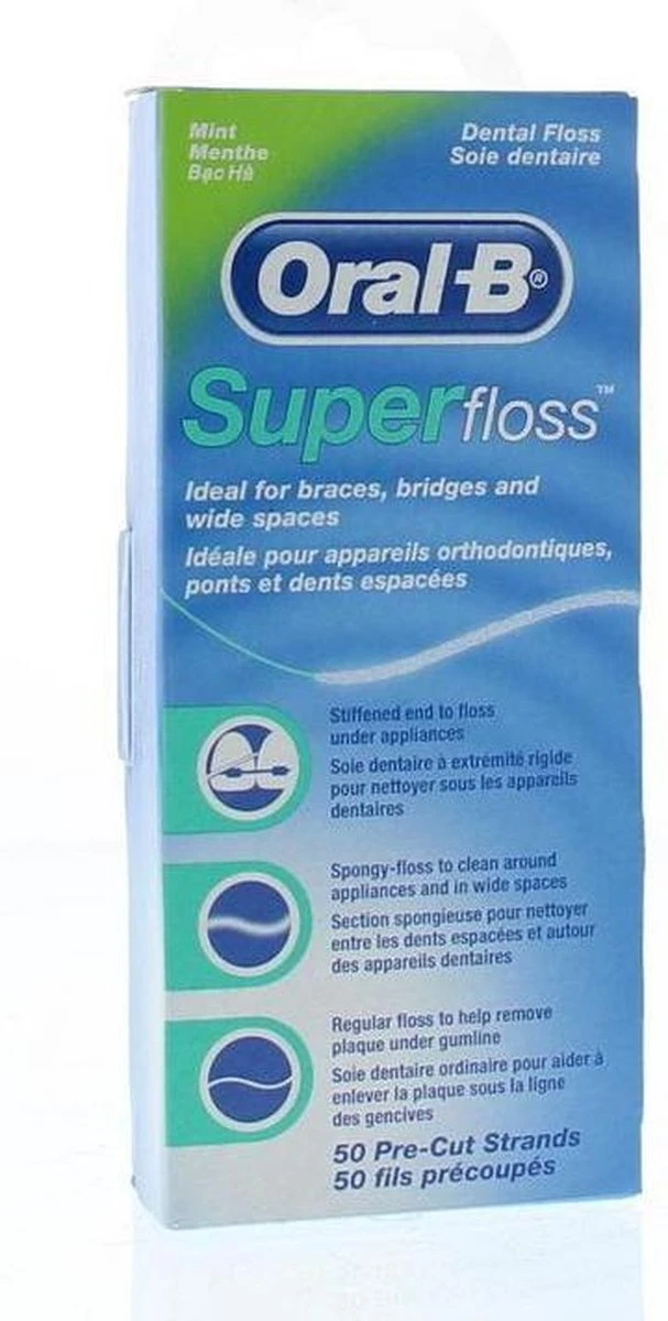 Oral B Oral-B Superfloss - 50 Stuks - Flosdraad - Afbeelding 10