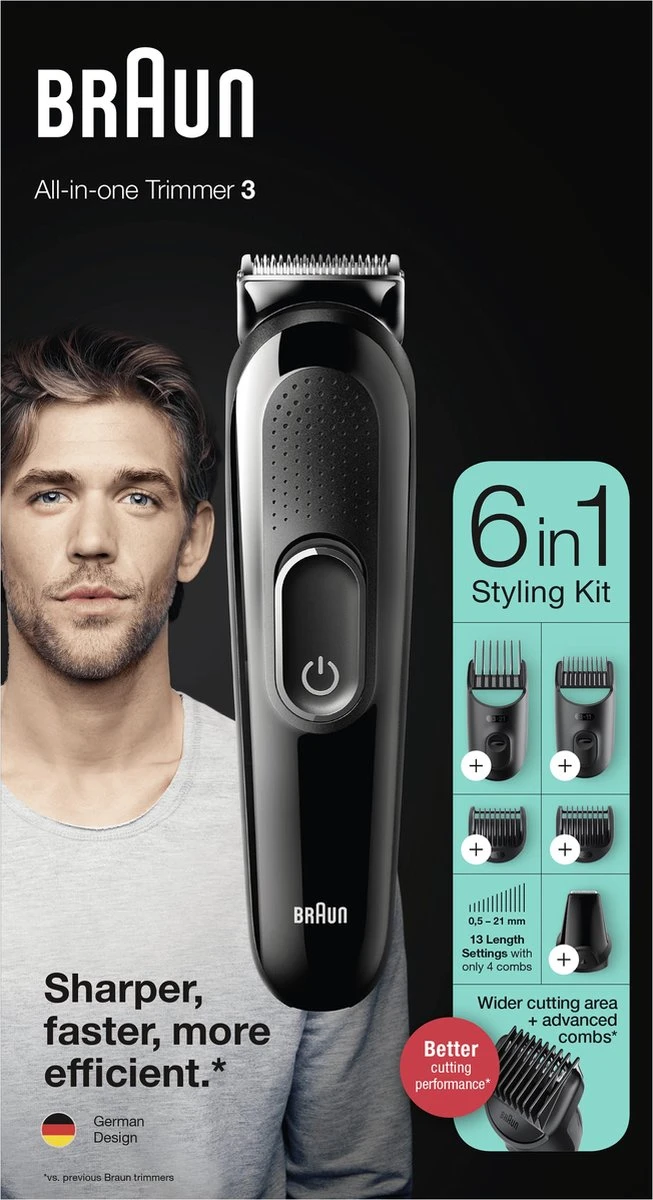Braun Multigroomer 3 MGK3325 - 6-in-1 Trimmer Voor Mannen - Baard + Haar - Afbeelding 8