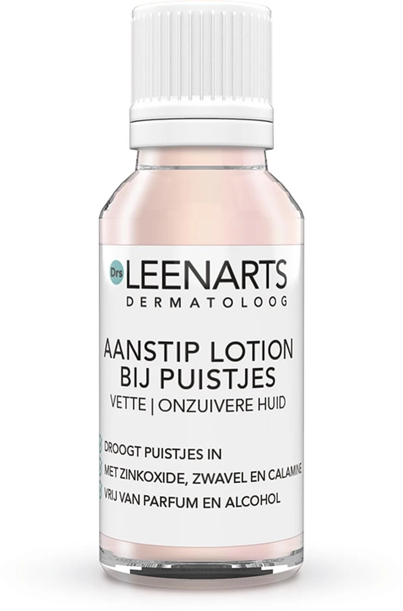 Drs Leenarts Aanstiplotion - Anti Puistjes - Lotion - Gezichtsverzorging - Puistjes Verwijderen - Parfumvrij - 15ml