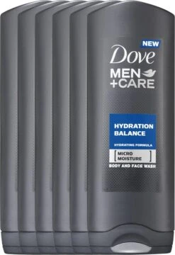 Dove Men Hydration Balance Douchegel - 6 X 250 Ml - Voordeelverpakking