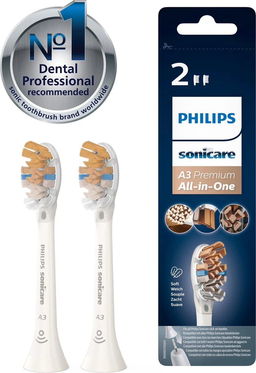Philips A3 Premium All-inOne HX9092/10 - Opzetborstels - 2 Stuks - Afbeelding 14