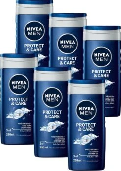 NIVEA MEN Protect & Care - 6 X 250 Ml - Voordeelverpakking - Douchegel