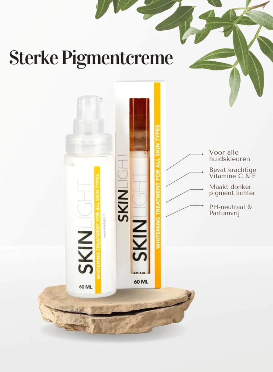 Skinlight Huidbleekcreme - 60ml - Alle Huidtypes - Maakt De Huid Tot 3 Tinten Lichter - Afbeelding 3