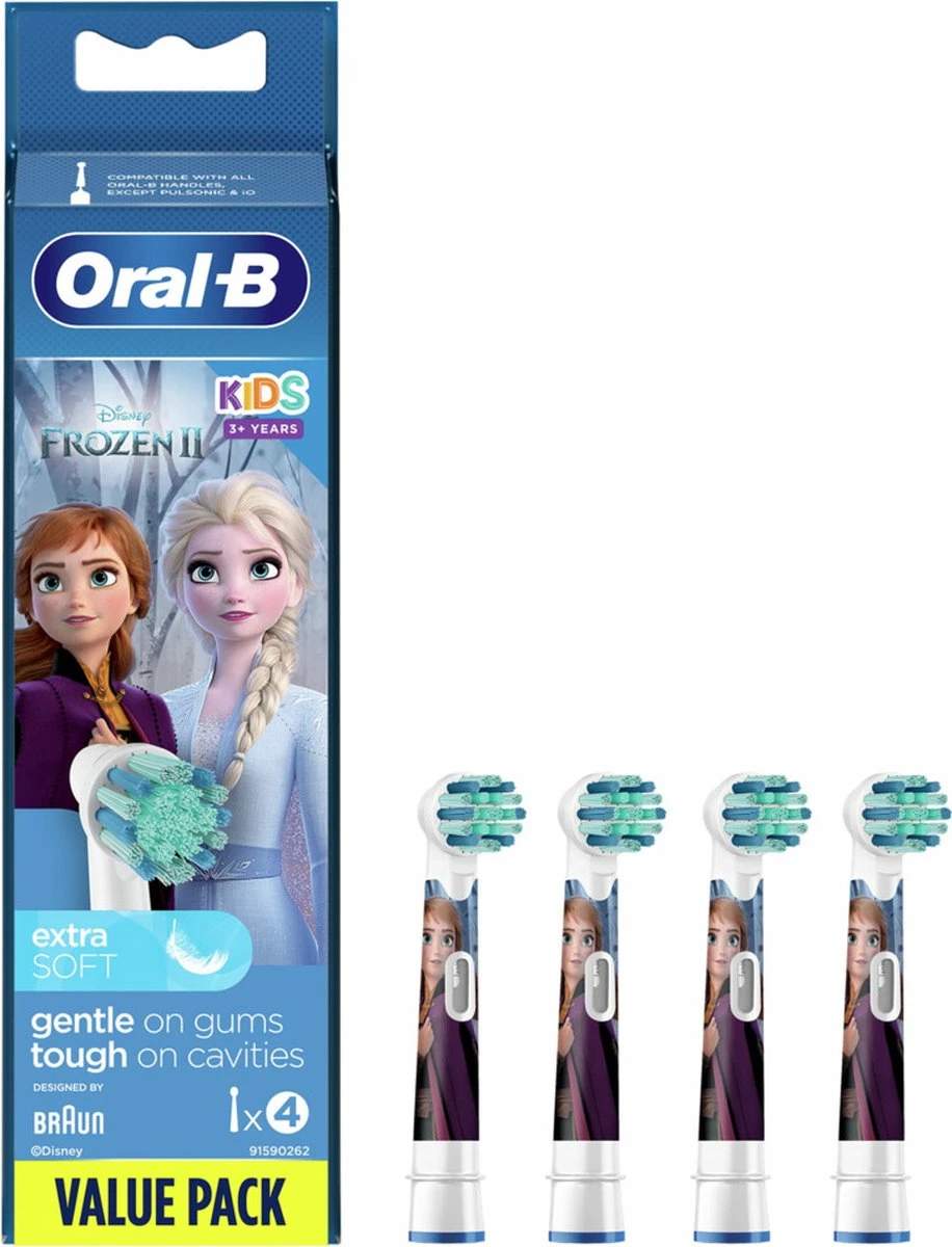 Oral B ORAL-B 80352086 - Disney Frozen 2 Vervangende Opzetborstels - Voor Oral-B Elektrische Tandenborstel Voor Kinderen - Set Van 4 - Afbeelding 5