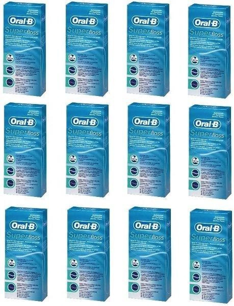 Oral B Superfloss 12 X 50 Stuks - Flosdraad - Voordeelverpakking - Afbeelding 4