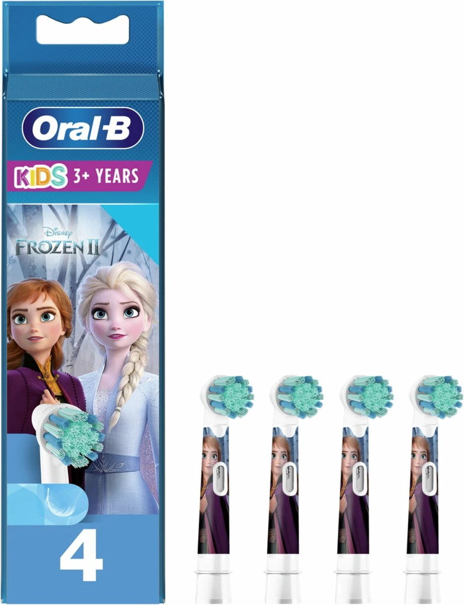 Oral B ORAL-B 80352086 - Disney Frozen 2 Vervangende Opzetborstels - Voor Oral-B Elektrische Tandenborstel Voor Kinderen - Set Van 4