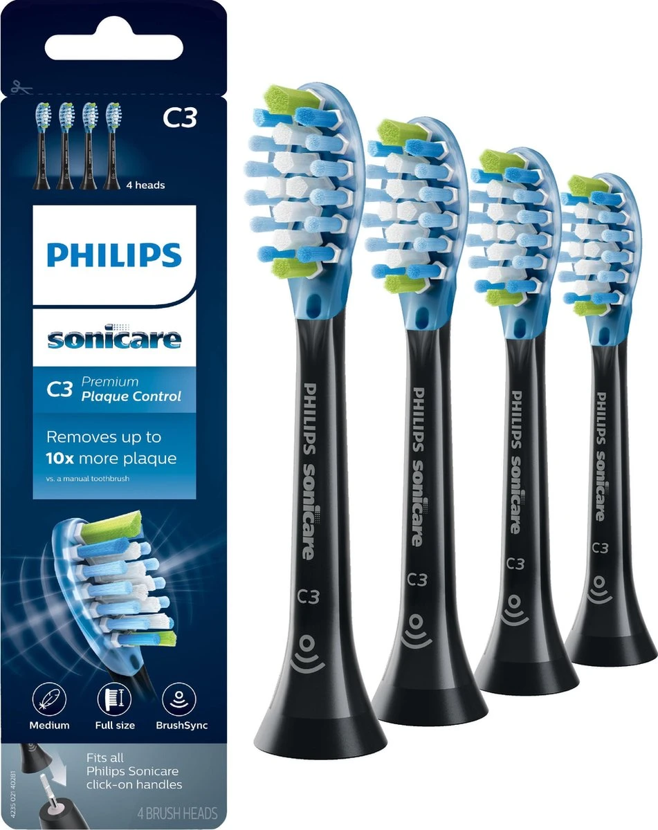 Philips Sonicare C3 Premium Plaque Defense HX9044/33 - Opzetborstel - 4 Stuks - Afbeelding 17