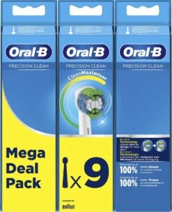 Oral B Oral-B Precision Clean - Met CleanMaximiser-technologie - Opzetborstels - 9 Stuks