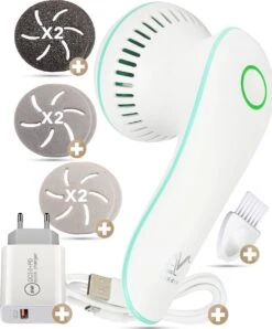 Vibrix® 2.0 Set Elektrische Eelt Verwijderaar Met Stofzuigsysteem - Krachtigste Motor Op De Markt - USB Oplaadbaar - Voetvijl